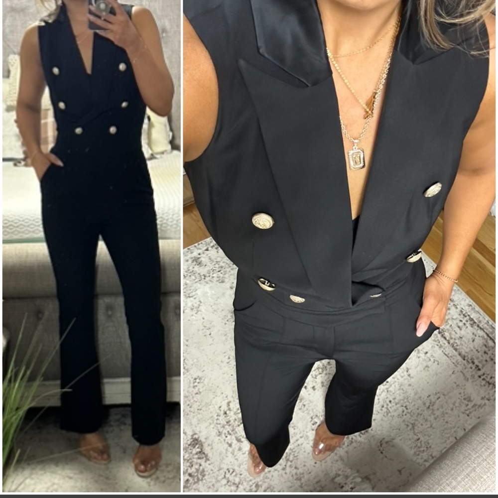 New✨Gorgeous Tuxedo jumpsuit